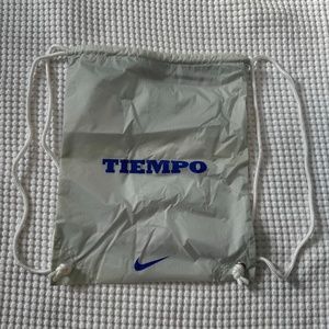 Nike Tiempo Drawstring Bag White/Blue
